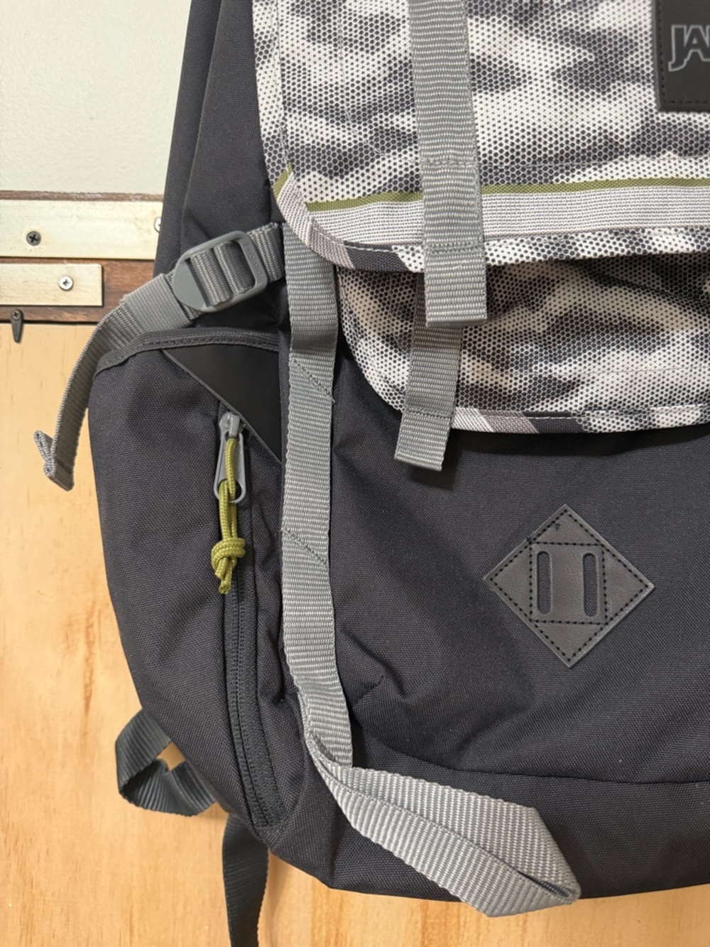 Jansport Black and Gray Camouflage Laptop Backpack - Picture 5 of 5